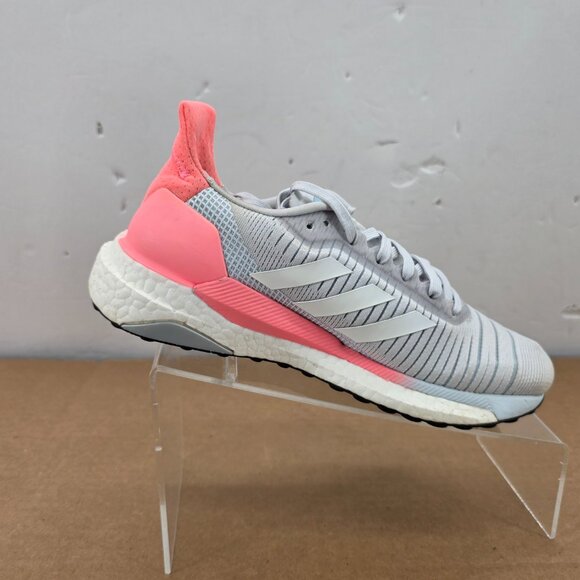 Adidas Solar Glide 19 Running Shoes Gray Pink Size  Y5.5   Womans size 7 - Picture 7 of 11